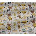 thumbnail image 5 of oneOone Viscose Jersey Yellow Fabric Snowman|Gift Box & Santa Christmas Diy Clothing Quilting Fabric Print Fabric By Yard 60 Inch Wide, 5 of 5