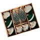 thumbnail image 2 of Adornos navideños con bolas flocadas para árbol de Navidad, adornos navideños decorativos, juego de 10 adornos navideños con diamantes de imitación, 2 of 5