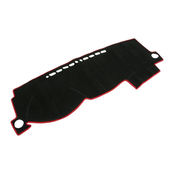 Unique Bargains Dashboard Cover Mat for Toyota Corolla 2004-2008, Non-Slip Polyester Black Red Center Console