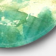 thumbnail image 2 of Designart 'Watercolor Rock I' Geometric Metal Circle Wall Art, 2 of 3