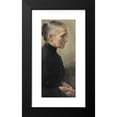 thumbnail image 2 of Frantisek Dvorak 8x14 Black Modern Framed Museum Art Print Titled - Portrait of the Artist's Mother, 2 of 5