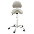 thumbnail image 2 of SKINACT Brava Esthetician Saddle Stool (Taupe), 2 of 6