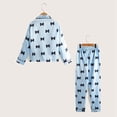 thumbnail image 4 of Usaibhir Girls Pajamas Silk PJS Set Satin Sleepwear Long Sleeve Jammies for Kids Button-Down Nightwear Loungewear 7-14 Years, 4 of 10