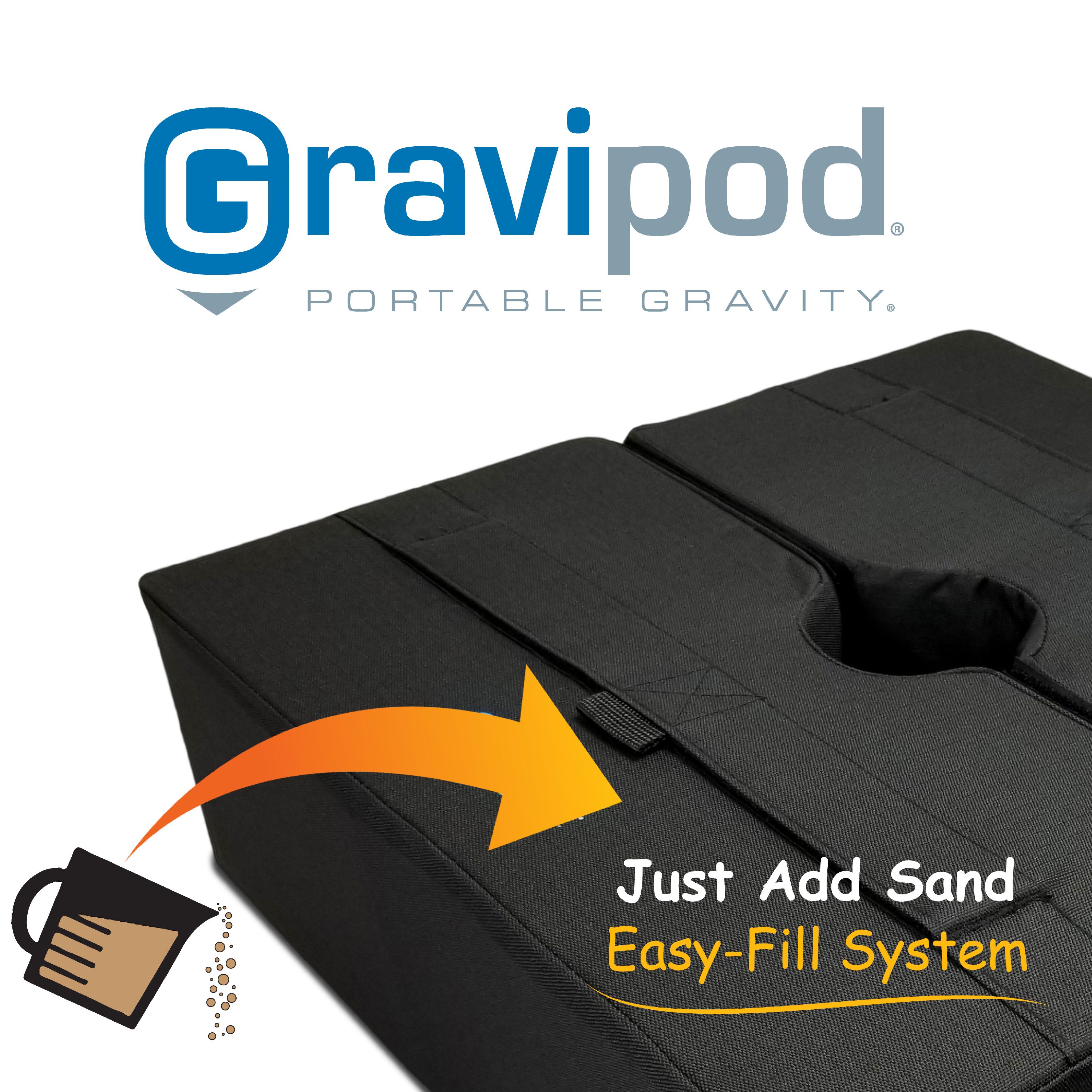 Gravipod Duo Square Patio Umbrella Base Weight Bag 110 Lbs Walmart Com Walmart Com