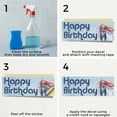 thumbnail image 5 of Happy Birthday Anime Vinyl Decal 5 Pack of 24 Inch x 9 Inch Weatherproof Heavy-Duty Adhesive Backing | Celebration Themes, Party Decorations, Fun Designs | Made in USA, 5 of 6