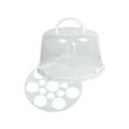 thumbnail image 4 of Lipstore Cake Carrier with Handle Cake Stand Serving Tray for Cookies Kitchen Camping 8 inch with rack, 4 of 8