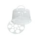 thumbnail image 4 of Porta tartas con asa, multiusos, para guardar tartas, huevos y cupcakes. 8 pulgadas con rejilla, 4 of 9