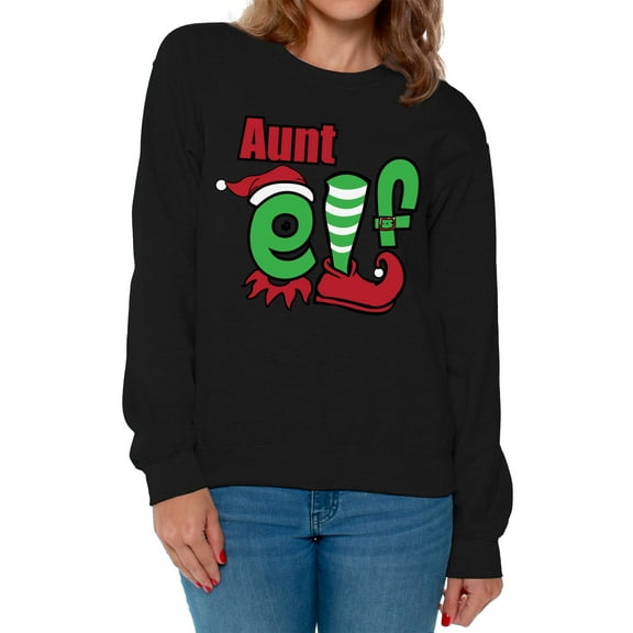 Awkward Styles Xmas Sweatshirt Christmas Aunt Elf Sweater