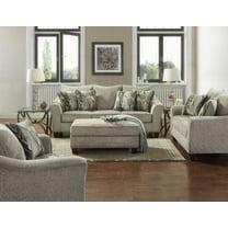 Modern Minimalist Fabric 4-piece Living Room Sofa Set (220×80×75cm)