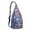 Blue-15, variant on Vintage Boho Sling Backpack – Retro Tribal Ethnic Crossbody Bag, Artistic Geometric Hiking Shoulder Bag for Women & Men, Rustic Floral Travel Daypack