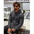 thumbnail image 6 of COOFANDY Mens Hoodie Casual Drawstring Athletic Hoodies Hooded Pullover Sweatshirts with Pocket, 6 of 13