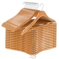thumbnail image 1 of Utopia Home Perchas de madera premium, paquete de 30 – Perchas duraderas y delgadas – Perchas para trajes con gancho giratorio de 360 ​​grados – Perchas de madera con ranuras para los hombros (color n, 1 of 5