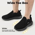 thumbnail image 4 of FitVille Men's Wide Slip on Hiking Shoes with Arch Support Wide Toe Box, 4 of 8