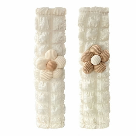 MELIVO Cute Flower Car Seat Belt Cover Pads 1 Pc Or 2pcs Car Accessories Seat Belt Cushion Neck Cushion Shoulder Strap Protector Universal Seat Belt Cover For Adults And Kids