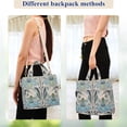 thumbnail image 4 of FORMRS Womens Corduroy Tote Bag Crossbody Shoulder Handbag with Pocket, Vibrant Abstract Design, 4 of 7