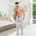 thumbnail image 7 of FREEAMG Donut Unicorn Pajama Pants for Men, Men's Separate Bottoms, Pure Cotton Comfortable Lounge Pants（139）, 7 of 7