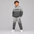 thumbnail image 2 of RUTAYY Boys 2 Piece Set City Graphic Long Sleeve Pullover Hoodie Jogger Pants Cozy Hooded Tracksuit Casual Everyday Wear, Light Gray, 2 of 6