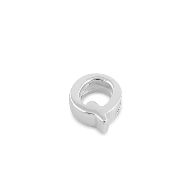 Capital Q Initial Letter Personalized Tiny 925 Sterling Silver Pendant Jewelry