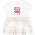 thumbnail image 3 of Inktastic Tennis Girl Cute Racket and Ball Girls Baby Dress, 3 of 5