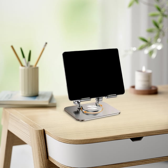 ONFD Rotating Stand For Laptop Adjustable Laptop Stand With 360 Rotating Base Ergonimic Foldable Laptops For Desk Stable Base Holder For Tablets Laptops