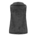 thumbnail image 5 of Antinious Fleece Jacket Women Sleeveless Solid Casual Lapel Button Outerwear,Trench Coat Women,Jackets for Women Trendy,Gray,XXL, 5 of 5