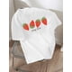 thumbnail image 1 of Girls' Stylish And Simple Strawberry Print Comfortable T-Shirt, 1 of 7