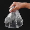 thumbnail image 3 of 100 Pcs Disposable Shower Cap Plastic Waterproof Headgear Hotel Hair Dye Shower Cap Transparent Plastic Beauty Salon Cap, 3 of 5