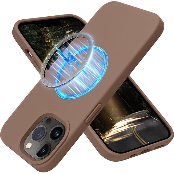 iPhone 13 Pro Case,[Compatible with MagSafe] [Anti-Scratch Microfiber Lining] Silicone Shockproof Protective Phone Case Slim Thin Cover 6.1 inch, Mintcream