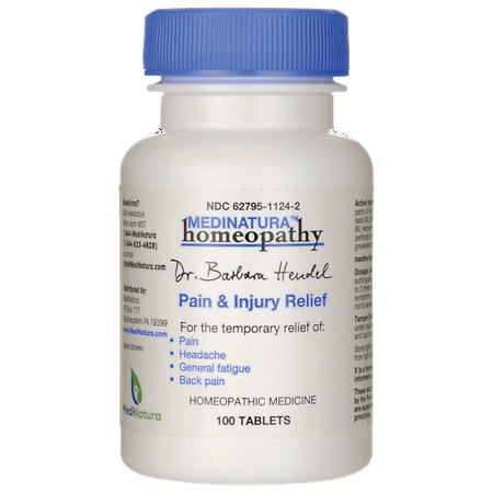 MediNatura Pain & Injury Relief 100 Tabs