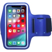 Armband Case Compatible with iPhone 17/16/15/14/13/12, Samsung Galaxy S25/S24/S23 Adjustable Band, Reflective with Screen Protection
