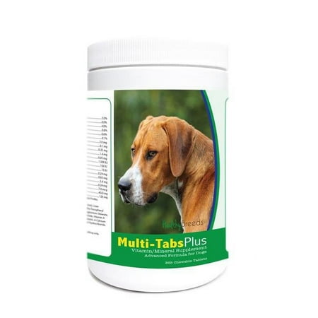 UPC: 0840235180616 | Healthy Breeds 840235180616 English Foxhound Multi-Tabs Plus Chewable Tablets – 365 Count