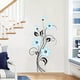 thumbnail image 4 of 1pc, Purple Flower Wall Sticker Home Wall Beautification Decorative Sticker Peel And Stick Wall Art Decor Removable PVC Garden Decal For Kids Room, 4 of 4