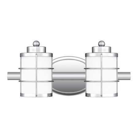 Ashley Harbour Harper 2-Light Polished Chrome Bath Light