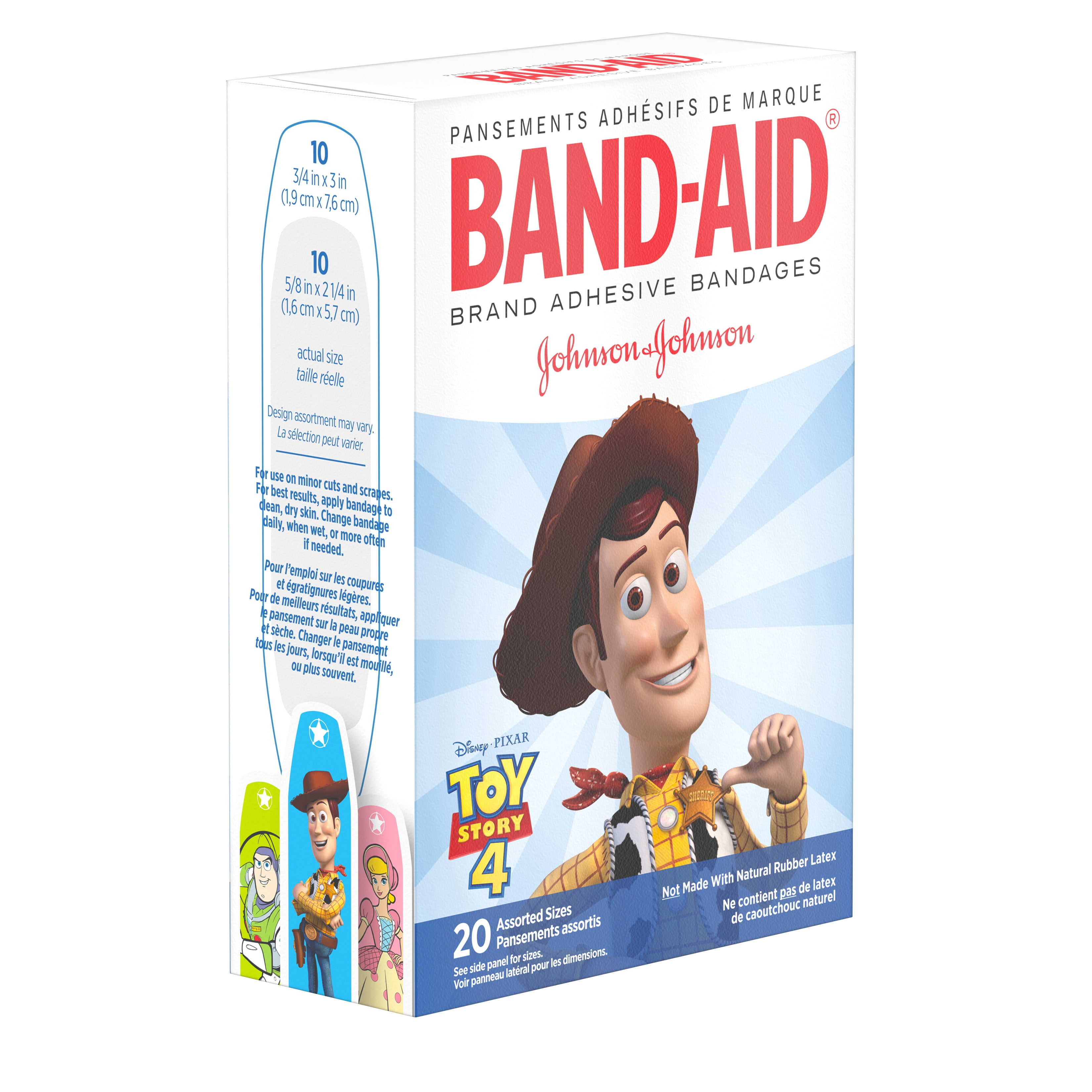 Image result for LATEX FREE NON ANTIBACTERIAL TOY STORY BAND AID