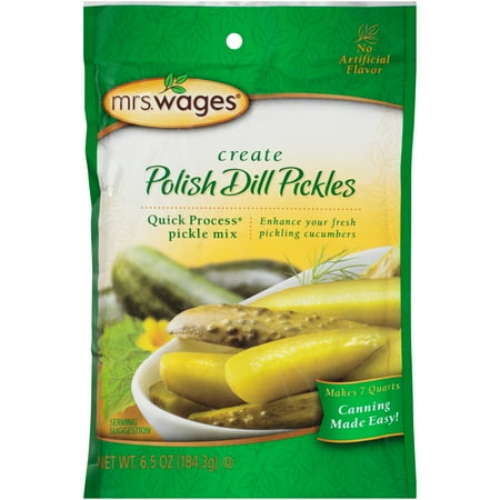 Mrs. Wages ® Create Polish Dill Pickles Quick Process ® Pickle Mix 6.5 oz. Pouch