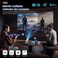 thumbnail image 3 of AOC Proyector portátil WiFi y Bluetooth, 4K Full HD, rotación de 180°, 8000 lúmen, 220 ANSI, corrección Trapezoidal, para portátil, 3 of 5