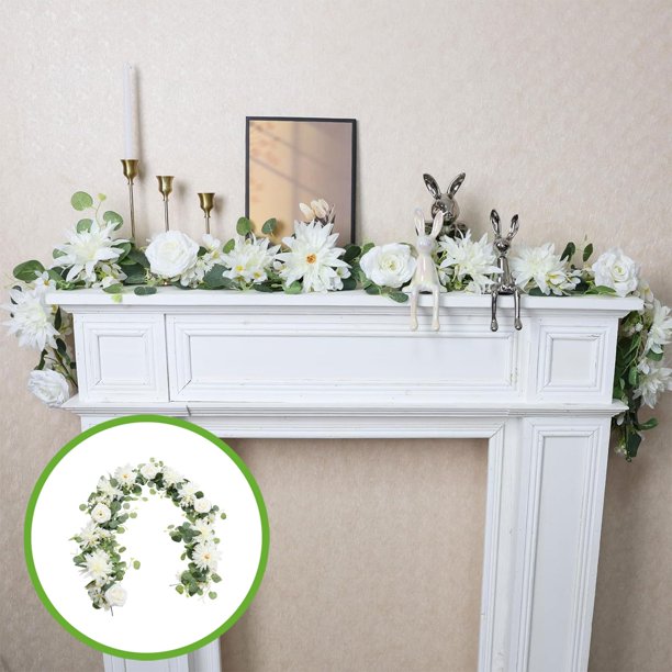 Enredaderas artificiales de 1,8 m para bodas, hojas de eucalipto, arcos decorativos para exteriores.
