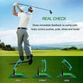 thumbnail image 3 of WINNER SPIRIT Real Swing 300 Golf Swing Training Aid, True Impact, The Path to Confirm, Height Adjustable, Sturdy Construction, Portable Golf Swing Groover Hitting Trainer Practice Mat (All Set), 3 of 5