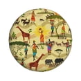 thumbnail image 2 of Bingfone Ethnic African Spare Tire Cover Weatherproof Universal Wheel Protectors For Rv Camper Travel Trailer Suv Truck 16 Inch, 2 of 9