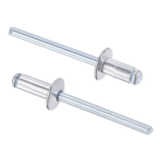 Unique Bargains 5mm Diameter 10mm Grip Length Silver Tone Aluminum Blind Rivets 60 Pack