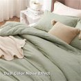 thumbnail image 3 of Soft Bedding for All Seasons 11 - Olive Green - 3 Piece - California King, 3 of 5