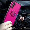 thumbnail image 3 of For Samsung Galaxy A15 5G Kickstand Tough Hybrid with Built-in 360° Rotate Ring Stand Magnetic PC & TPU Slim Fit Shockproof Cover ,Xpm Phone Case [ Hot Pink ], 3 of 9