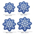 thumbnail image 3 of Bath Mat Christmas Snowflake Shape Floor Rug Slip Resistant Absorbent Bathroom Rug Plushie Water Absorbent Floor Pad, 3 of 9
