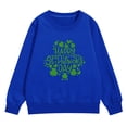thumbnail image 4 of Otqutp Kids Crewneck Sweatshirt Girls Thin Pullover Sweatshirts St Patricks Day Casual Long Sleeved Shirt Teens Shamrock Print Tops, 4 of 8