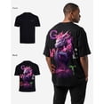 thumbnail image 4 of G West Mens Oversized Purple Dragon Tee Burgundy Size- Large, 4 of 4