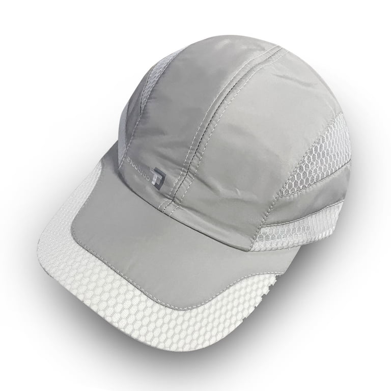 Solid Running Caps Grey Baseball Sports Cap Men And Women TRAIL RUNNING CAP - Grey Mix main image 4