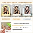 thumbnail image 4 of JanflyHome Vanity Desk Armoire Set, Vanity Table with Mirror Lights, Makeup Table French Country Dressing Table for Bedroom, White, 4 of 8