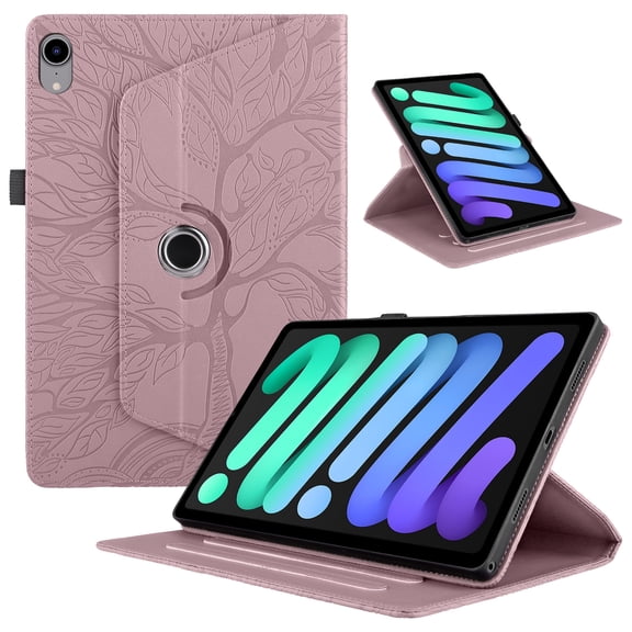 Case for Apple iPad Mini 6 / Mini (A17 Pro) 8.3-inch (2021/2024) Smart Folio Cover with Rotable Stand