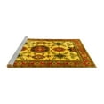 thumbnail image 2 of Ahgly Company Machine Washable Indoor Rectangle Persian Yellow Traditional Area Rugs, 2' x 4', 2 of 4
