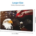 thumbnail image 3 of Desk Mat,American Flag Eagle Extended Gaming Mouse Pad for Office Work & Game,Computer Keyboard Mouse Mat Desk Non-Slip Rubber Base Large Mousepad with Stitched Edges, 31.5x15.7inch, 3 of 6